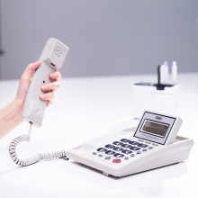 得力（deli）786 来电显示办公家用电话机/固定电话  白色