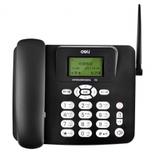 得力（deli）770 移动联通SIM插卡电话机（商务黑）