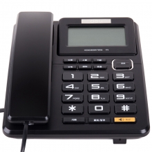 得力 773 商务电话 办公家用 固定电话座机 黑色