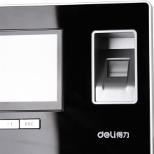 得力(deli) 3968 智能触屏打卡机 免软件指纹考勤机