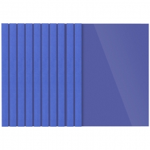得力（deli） 热熔装订机专用塑料封套 A4胶装透明封面 装订合同标书纸质封皮 3865C 蓝色 3mm (16-25页)