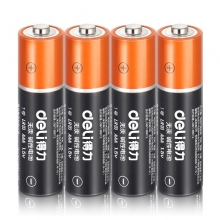 得力（deli） 18505 碱性干电池环保电池7号蓄电池玩具遥控器大容量 4粒/卡