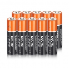得力（deli）18506 5号/7号碱性电池 电池批发 办公用品  7号 10粒装