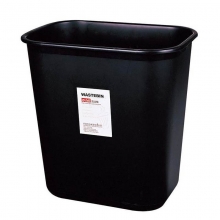 得力（deli） 9562 塑料垃圾桶 黑色