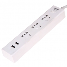 得力（deli）18217 得力插线板 接线板 1.8米电源插座 USB排插