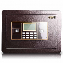 得力 保险箱/保险柜系列33115电子密码保管箱入墙保管箱 （深棕）
