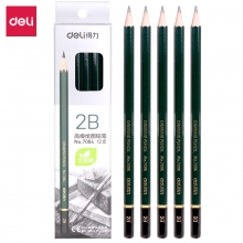 得力(deli) 7084 2B木质铅笔 12支/盒 （计价单位：支）