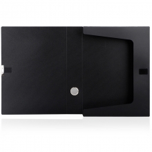 得力（deli） 5602 A4粘扣档案盒背宽3.5cm 黑色