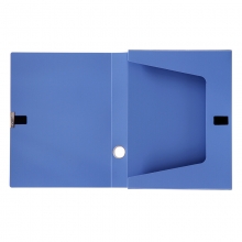 得力（deli） 5602 A4粘扣档案盒 背宽3.5cm 蓝色