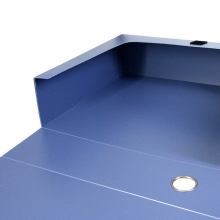 得力（deli） 5604 档案盒 A4 资料盒 7.5cm 蓝色