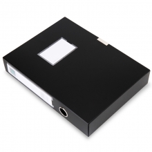 得力（deli） 5602 A4粘扣档案盒背宽3.5cm 黑色