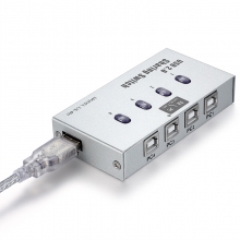 胜为（shengwei）US-401 4口  USB共享器 配原装线 （四进一出）银色