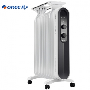 格力 （GREE）电热油汀 NDY18-X6121 电暖器/黑白配色