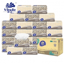 维达（Vinda） V2256-C 倍韧软包装抽纸 180抽/包（24包/箱）整箱销售