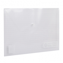 晨光(M&G)A4白色方格纽扣袋按扣袋办公文件袋档案袋资料整理收纳袋ADM94516 单包装