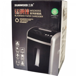 三木(SUNWOOD) MSD9355 锰钢侠系列碎纸机/文件粉碎机 五级保密 双入口