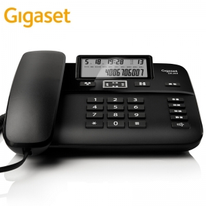 集怡嘉（Gigaset）DA260 有绳电话机（黑色）