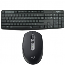 罗技（Logitech） K375S无线蓝牙USB双模式键盘+M590鼠标（黑色）