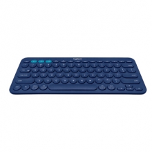 罗技（Logitech） K380 蓝牙键盘+蓝牙4.0适配器 (蓝色)