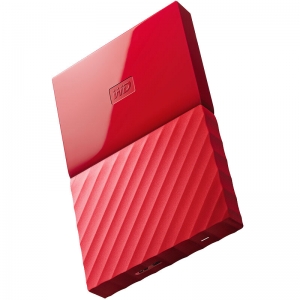 西部数据（WD） New My Passport USB3.0移动硬盘2.5英寸 1T 红色
