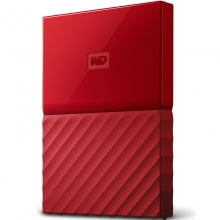 西部数据（WD） New My Passport USB3.0移动硬盘2.5英寸 2T 红色