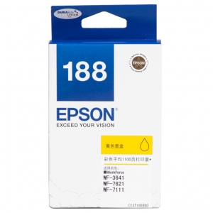 爱普生(EPSON) 黄色墨盒(T188480) (适用于EPSON WF-7621 7111 3641打印机 可打印量1100页) 黄色