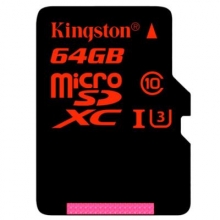 金士顿（Kingston） 90MB/s TF(Micro SD)Class10 UHS-I高速存储卡 中国红（64GB）