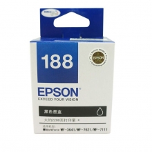 爱普生(EPSON) 黑色墨盒（T188180） (适用于EPSON WF-7621 7111 3641打印机 可打印量1100页) 黑色