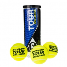 登路普DUNLOP网球 TOUR BRILLIANCE 3粒塑罐比赛训练网球 602196