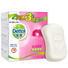 滴露（Dettol） 健康抑菌香皂 滋润倍护（115克*3块）