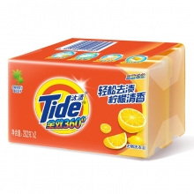 汰渍（TIDE） 全效360度柠檬洗衣皂126g*4