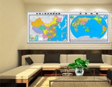 诚和致远 中国地图挂图+世界地图挂图 （1.2米*0.9米） 套餐