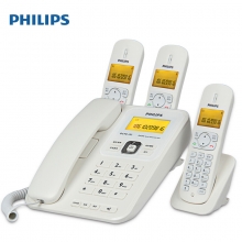 飞利浦（PHILIPS） DCTG182 一拖三电话子母机 白色