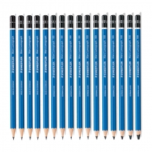 施德楼（Staedtler） 100-4B 蓝杆绘画素描铅笔 （单支装）