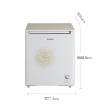 美的（Midea） 卧式冰柜 小型家用冷柜 冷冻冷藏节能冰柜 BD/BC-150KSV