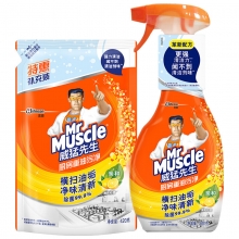 威猛先生（Mr Muscle） 厨房油污清洁剂 500g/瓶(柠檬香)