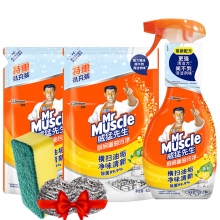 威猛先生（Mr Muscle） 厨房油污清洁剂 500g/瓶(柠檬香)