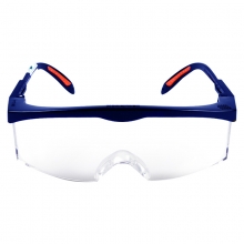 霍尼韦尔 HONEYWELL 100100护目镜S200A系列蓝色透明镜片男女防风防沙防尘防雾骑行眼镜10副/盒