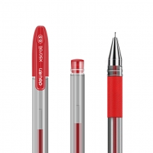 得力（deli） S55 全针管中性笔 0.5mm 12支/盒 ( 红色) （计价单位：支）