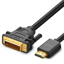 绿联 10135  HDMI转DVI线 DVI转HDMI转接头 2米 圆线