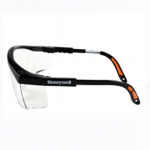 霍尼韦尔（Honeywell）100110护目镜 S200A系列 黑色透明镜片 男女防风 防沙 防尘 防雾 骑行眼镜 10副/盒