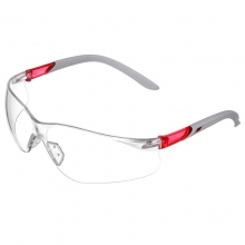 霍尼韦尔 HONEYWELL 300300护目镜S300A红款透明镜片男女防风防沙防尘防雾骑行运动眼镜10副/盒