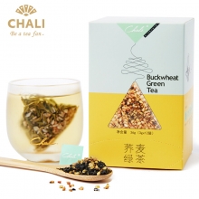 茶里（CHALI）荞麦绿茶 苦荞麦原叶绿茶 组合茶包盒装 12包