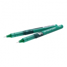 百乐（PILOT）BX-V5 直液式走珠笔 中性水笔  绿色 0.5mm 5支/袋