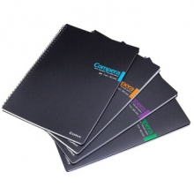齐心（COMIX）CPA4807 双螺旋PP面笔记本 A4 80张 黑色