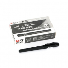 晨光（M&G） AGPA2501 磨砂杆大笔画中性笔 1.0mm 黑 12支/盒