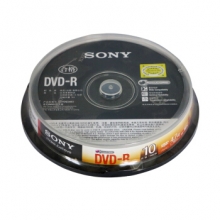 索尼（SONY） DVD+R 4.7G 16X 刻录光盘 10片/盒