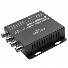 博扬（BOYANG）BY-4V1D 视频光端机4路视频+1路485反向数据 光纤传输FC接口单模单纤 1对