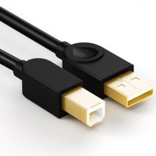 山泽（SAMZHE） SD-05C USB2.0高速打印机数据线 方口 黑色 0.5米