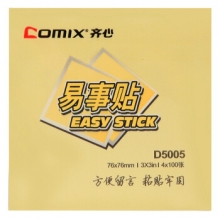 齐心（COMIX） D5005    四色报事贴   76*76mm 4本/包